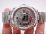 Rolex Sky-Dweller Copy Watch Stainless Steel Silver Dial 